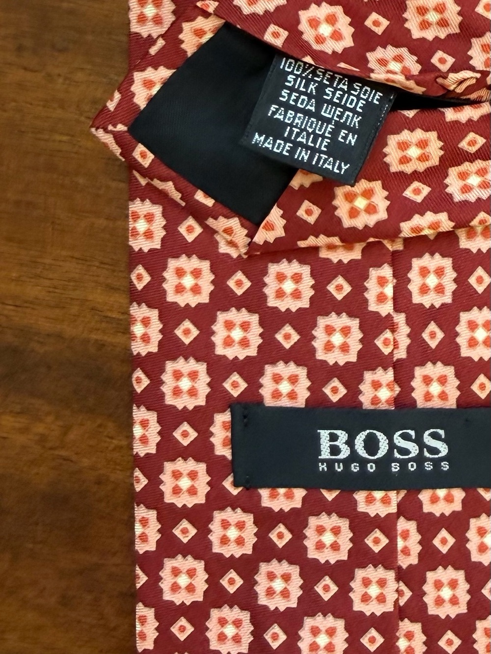 BOSS Hugo Boss 100% Silk Gingham Check Tie – Made in Italy - Picture 2 of 7